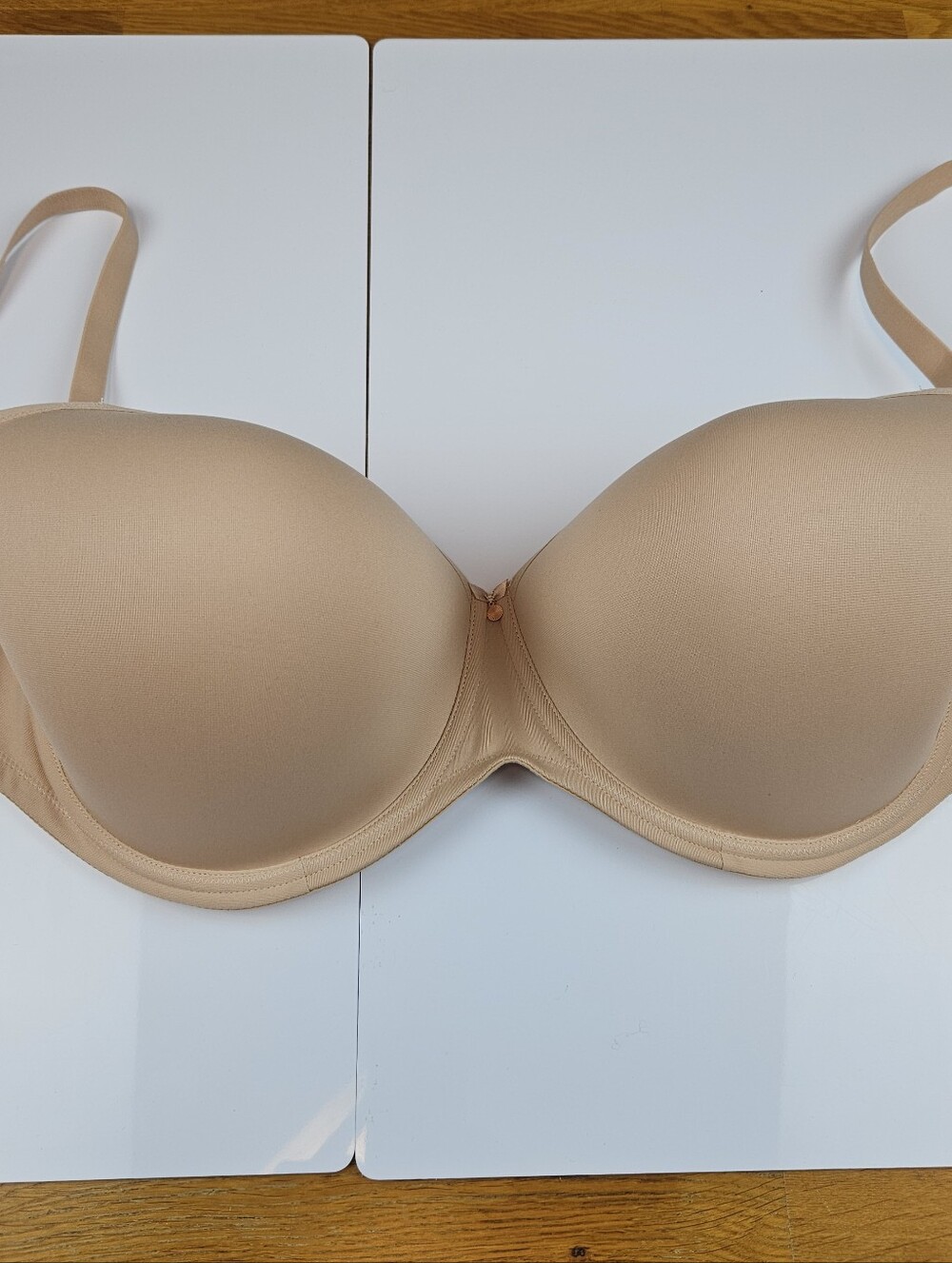Elomi Smooth Sahara Nude Slide & Lock Hook Underwire Bra Size 38L NWT
